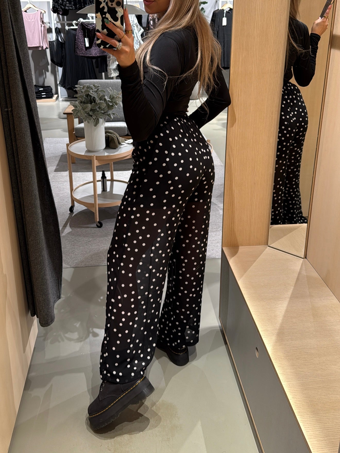 OBJGINA Trousers - Black